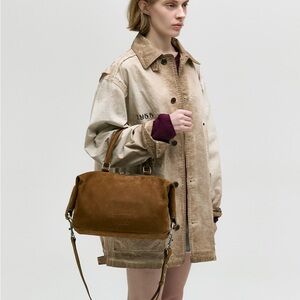 Marge Sherwood Dumpling Tote Nubuck Chestnut